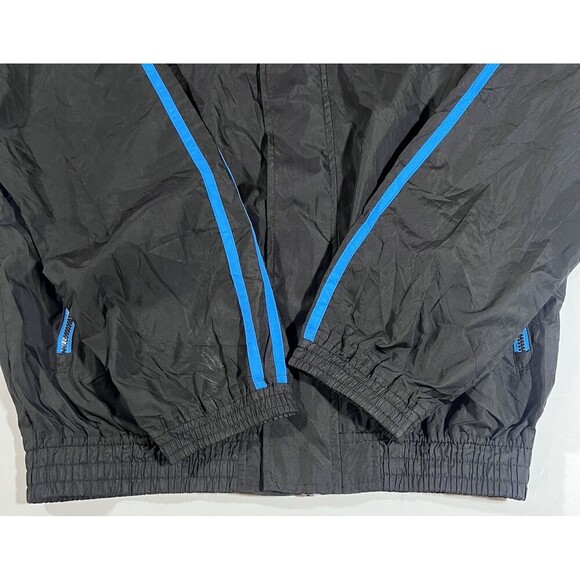 Vintage Lonsdale London Black Blue Full Zip Windbreaker Jacket Men's Size Small - Picture 3 of 10